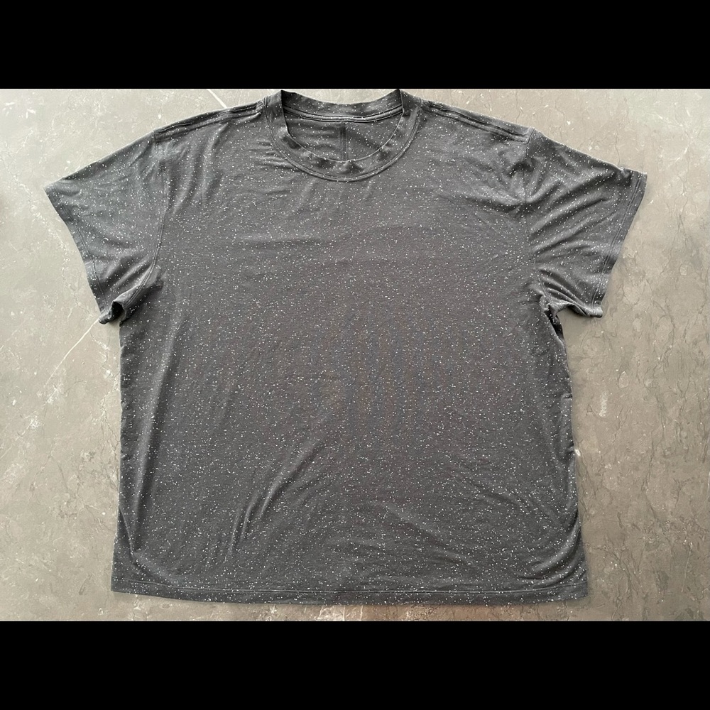 Lululemon All Yours Tee Black/White Size 16 No Tag